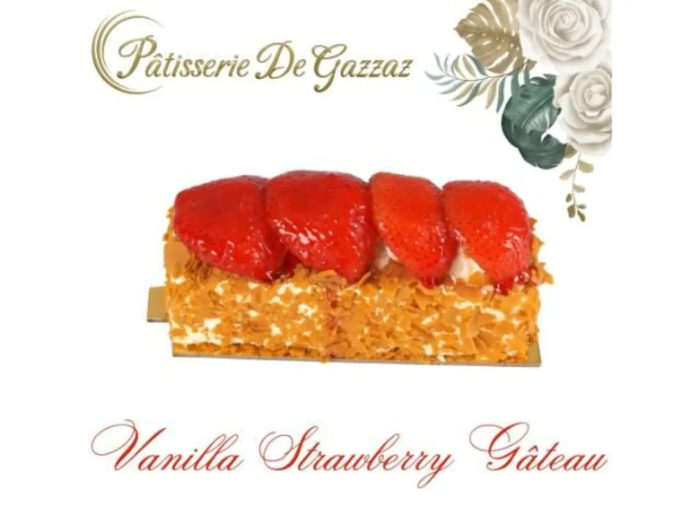 Vanilla Cake With Strawberries