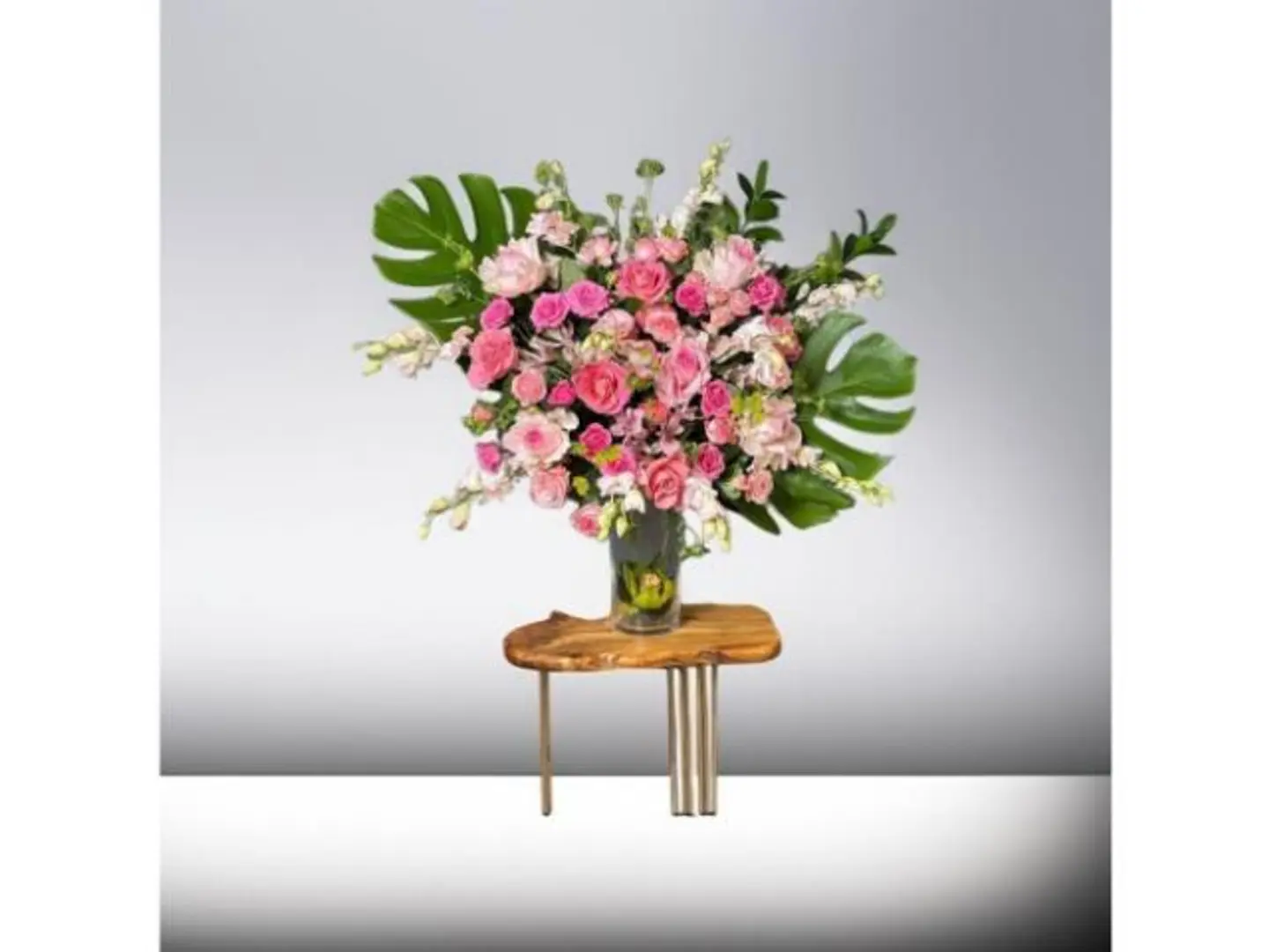 Flower Vase With A Symmetrical Design