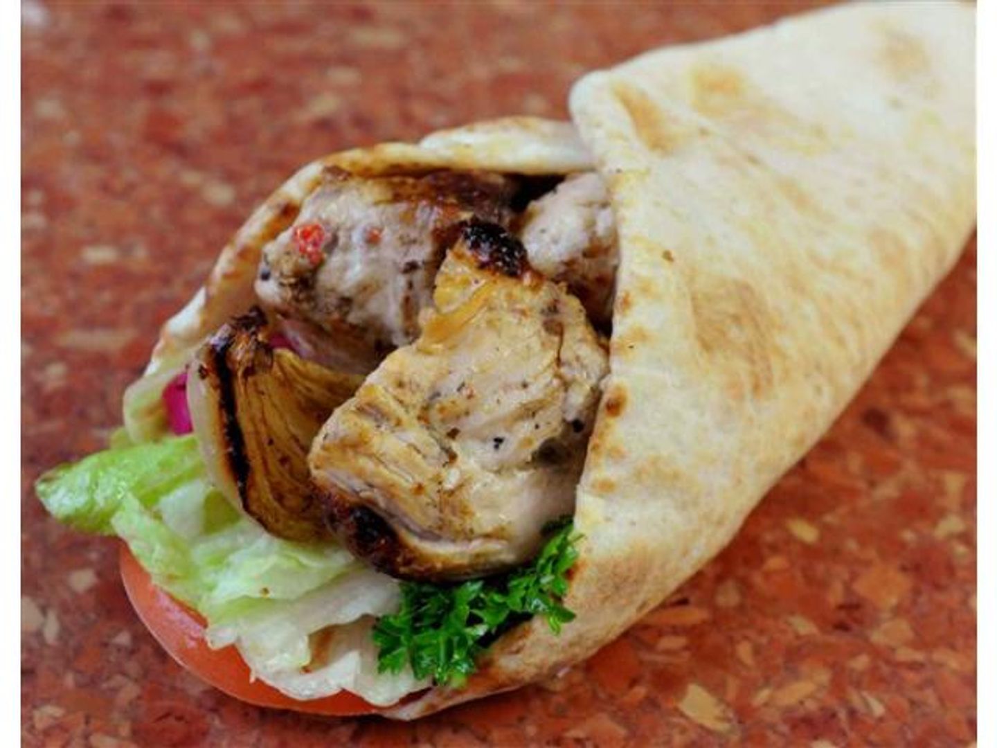 Cheese Sarouq Shish Tawook Sandwich