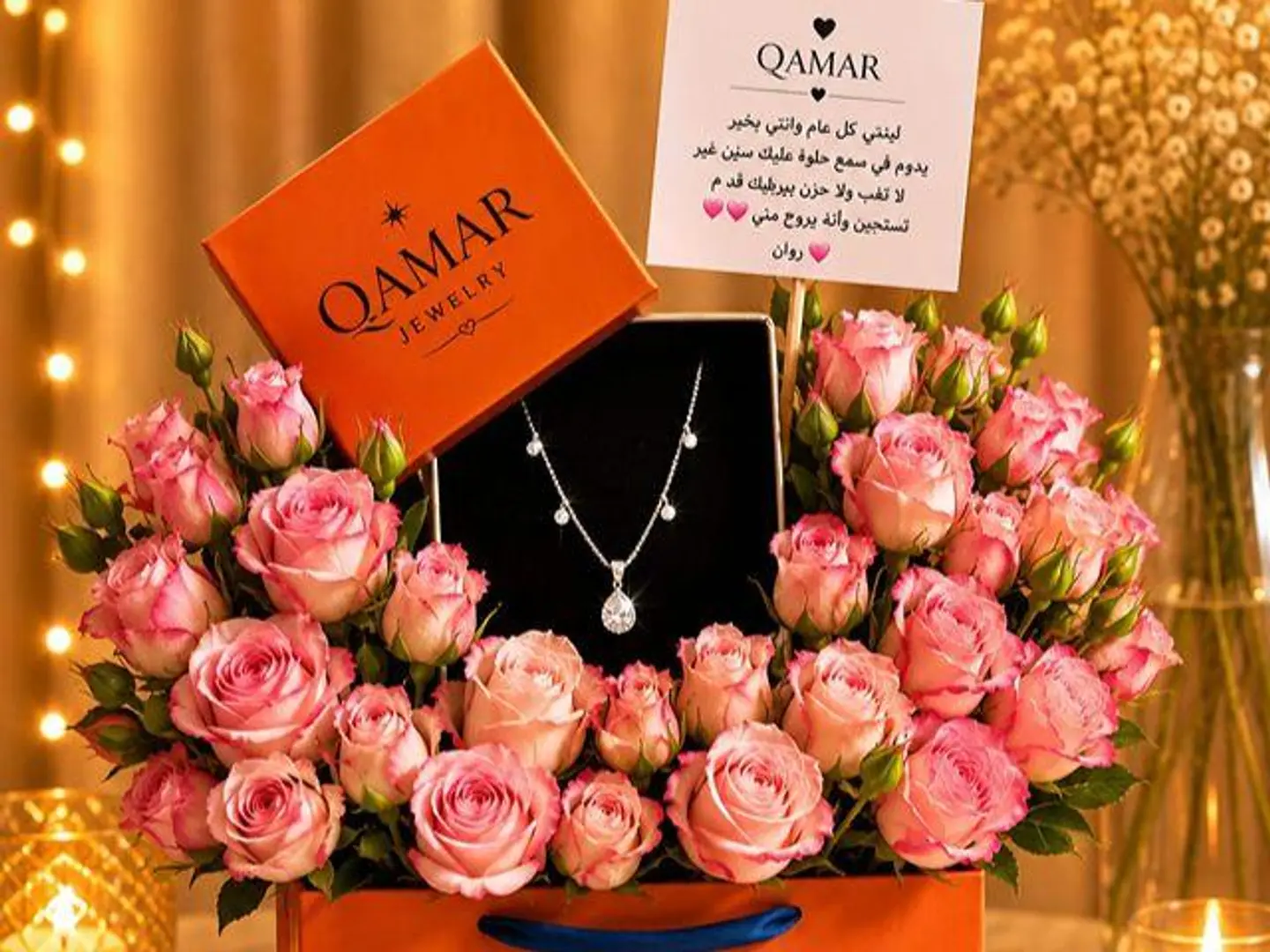 Necklace With A Changeable Flower 12