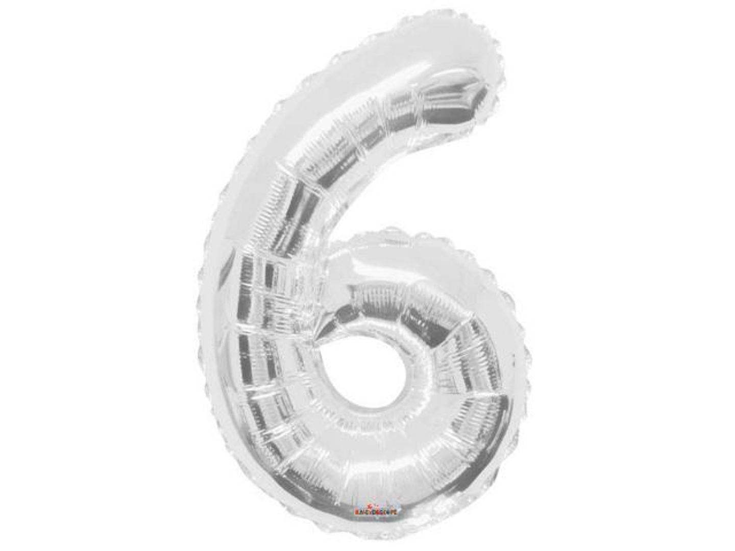 Silver 6 Helium Balloon