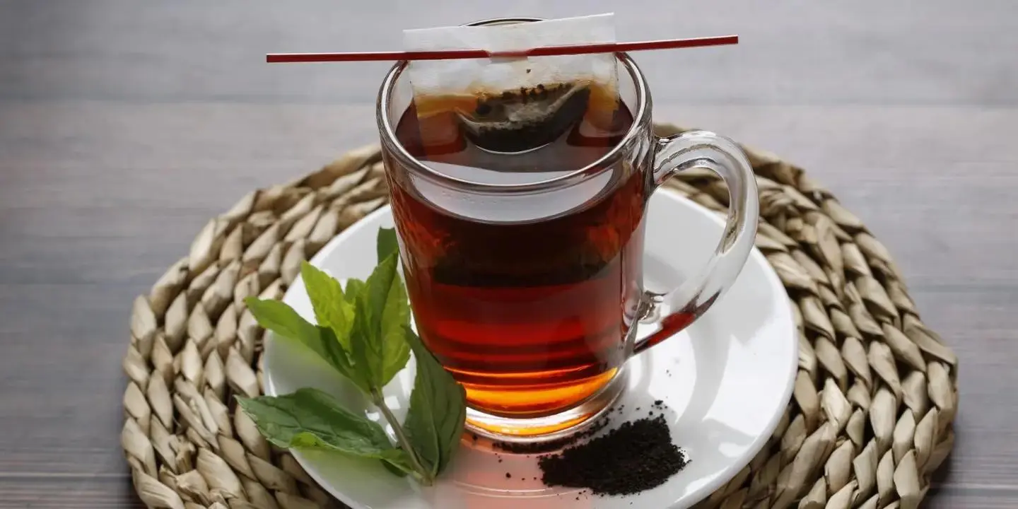 شاي نعناع حبق