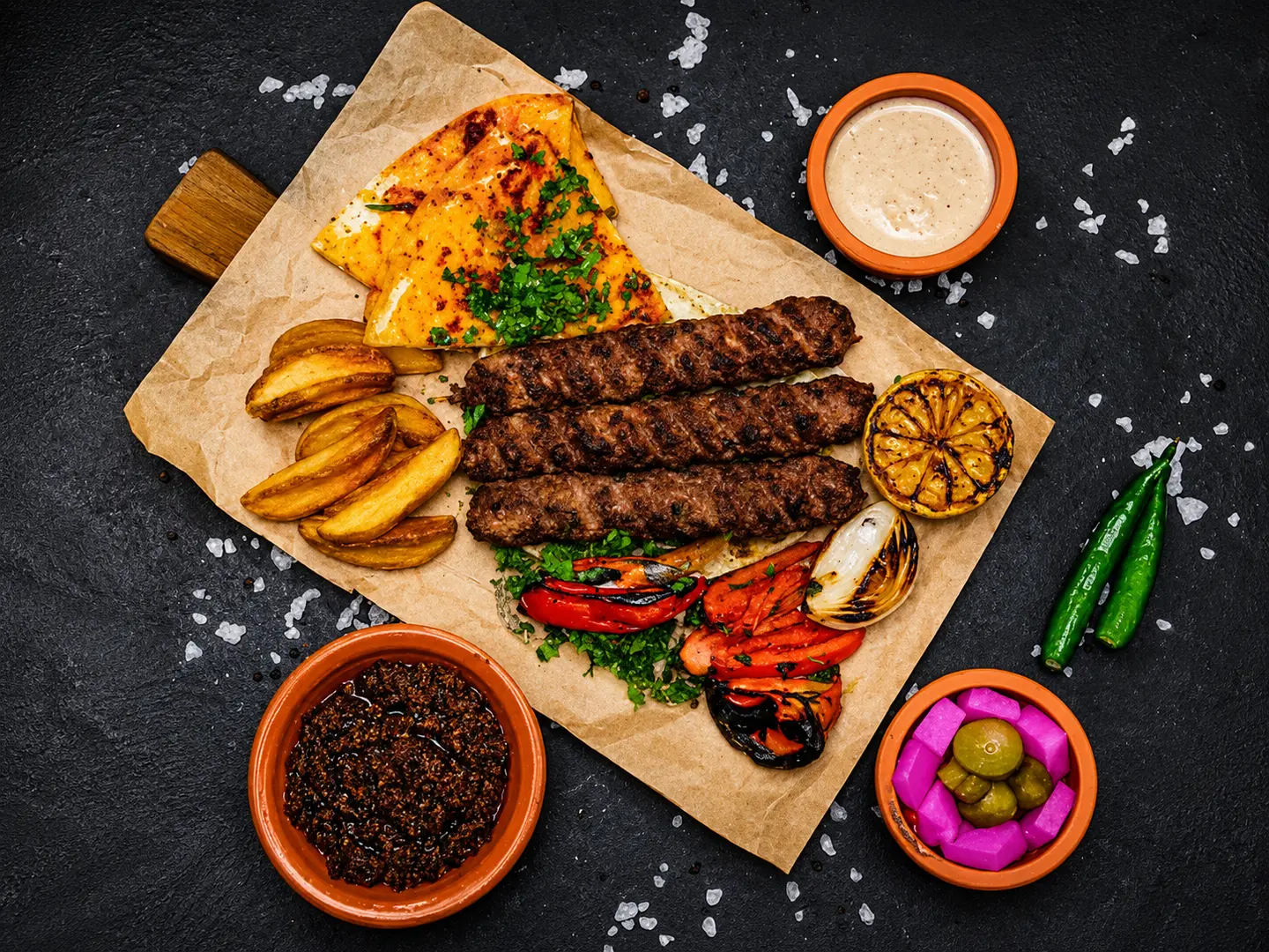 Beef Kebab Plate