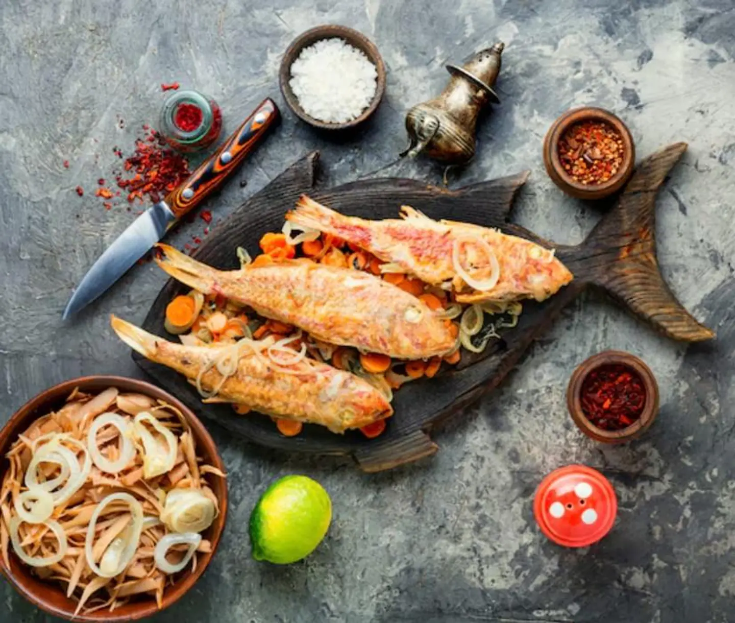 Fried Mullet Fish