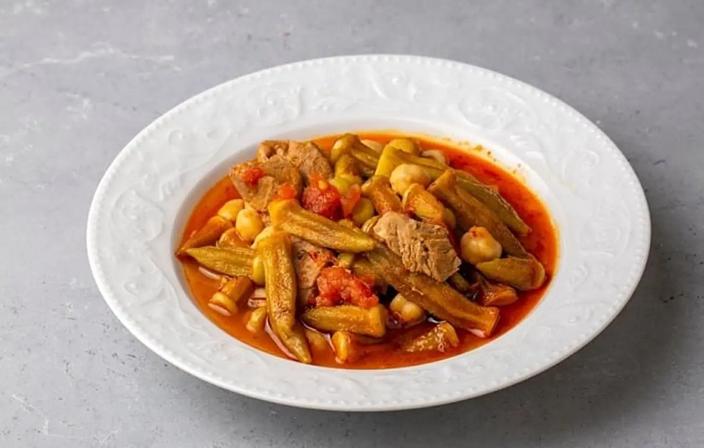 Okra With Meat