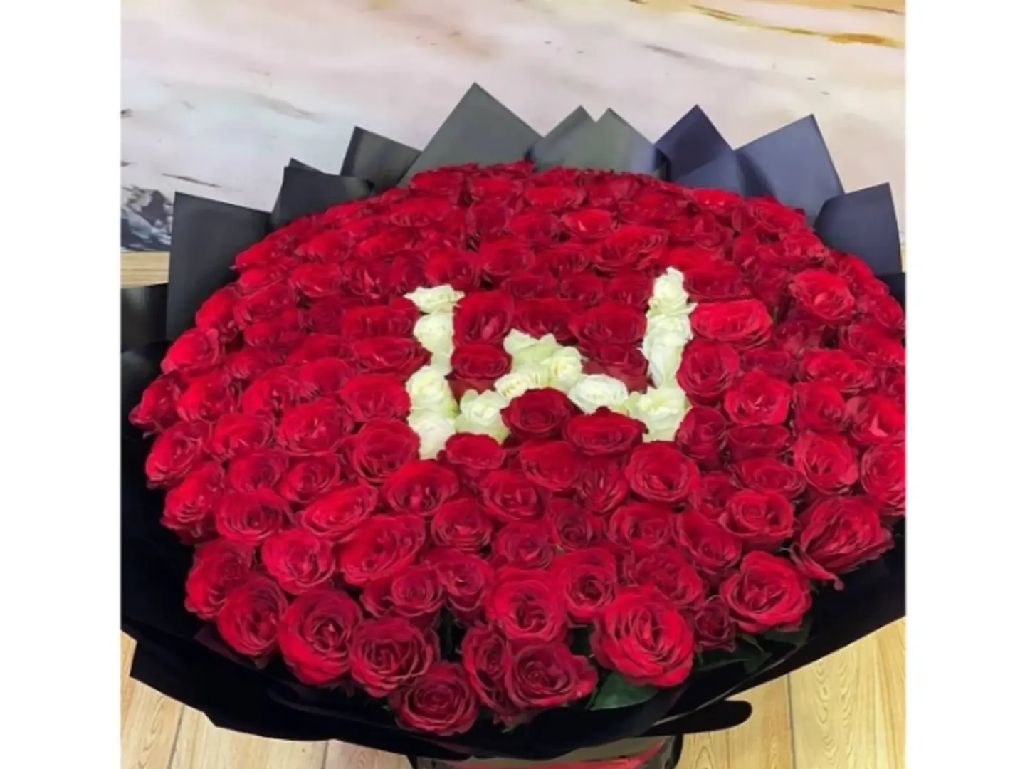 Large Bouquet With Letter 3