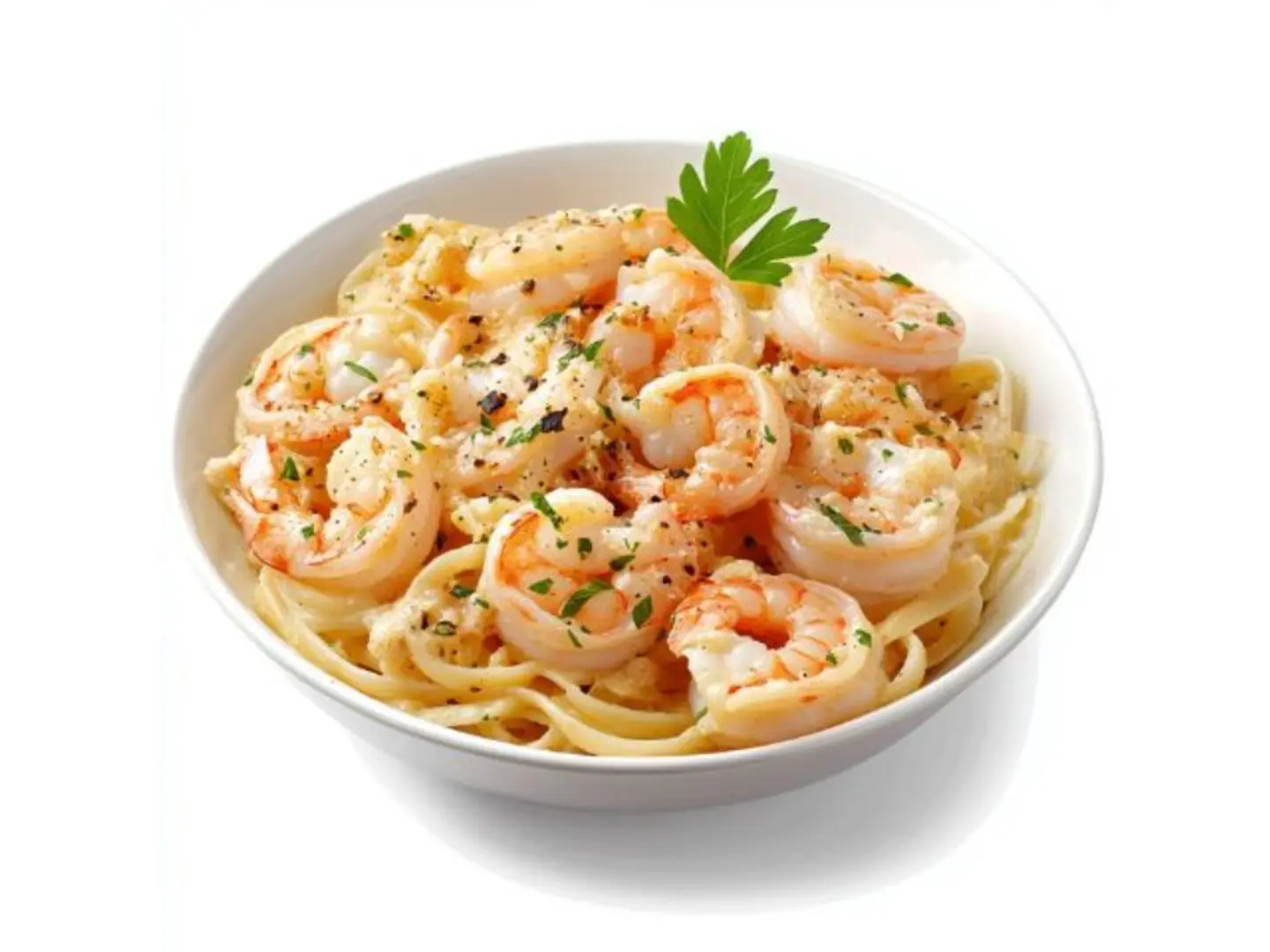 مكرونة اسباجيتي سي فود بالصوص الأبيض