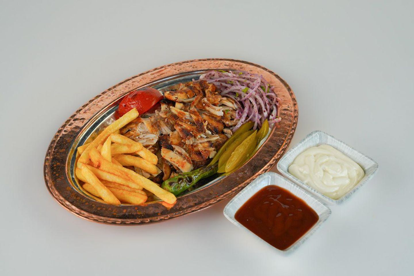 طبق شاورما دجاج
