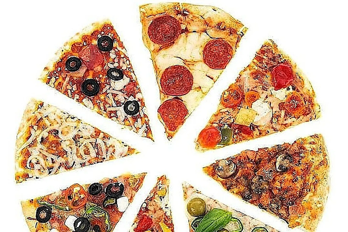 اختار ثلاث انواع بيتزا مفضله لديك