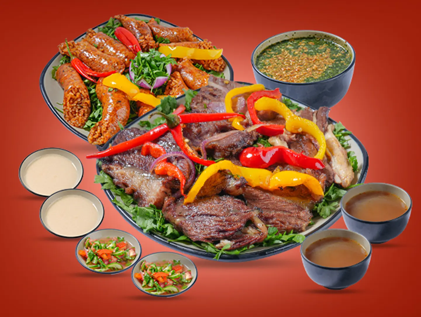 عرض سمين وملوخية