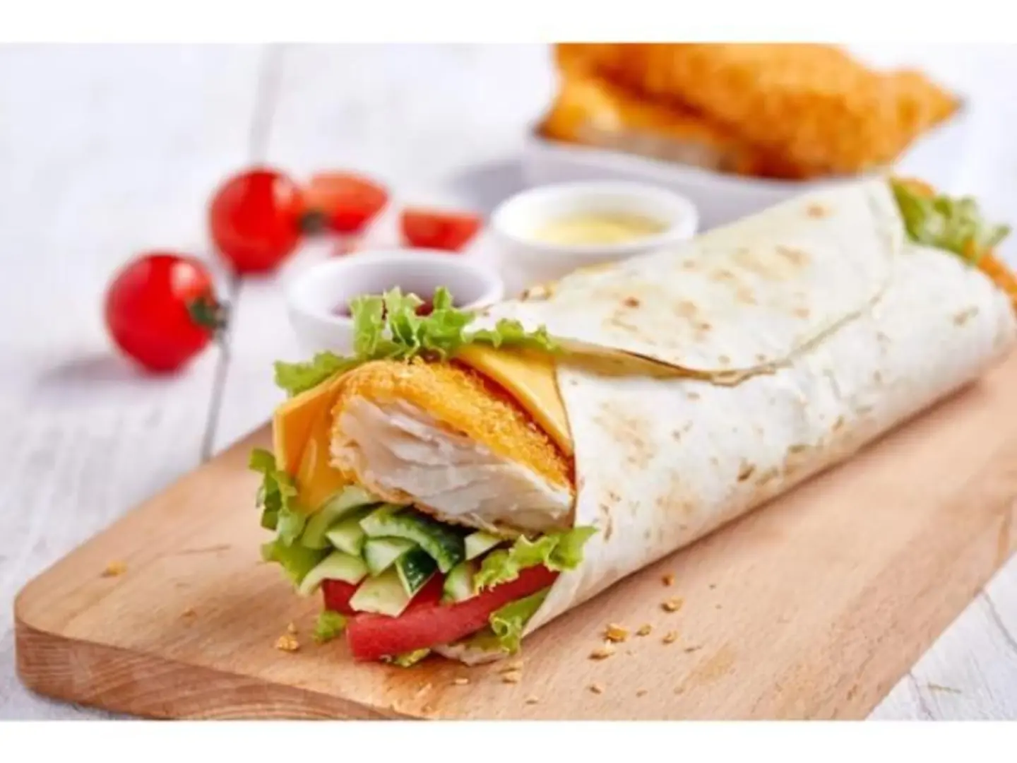 Fish Fillet Tortilla Sandwich