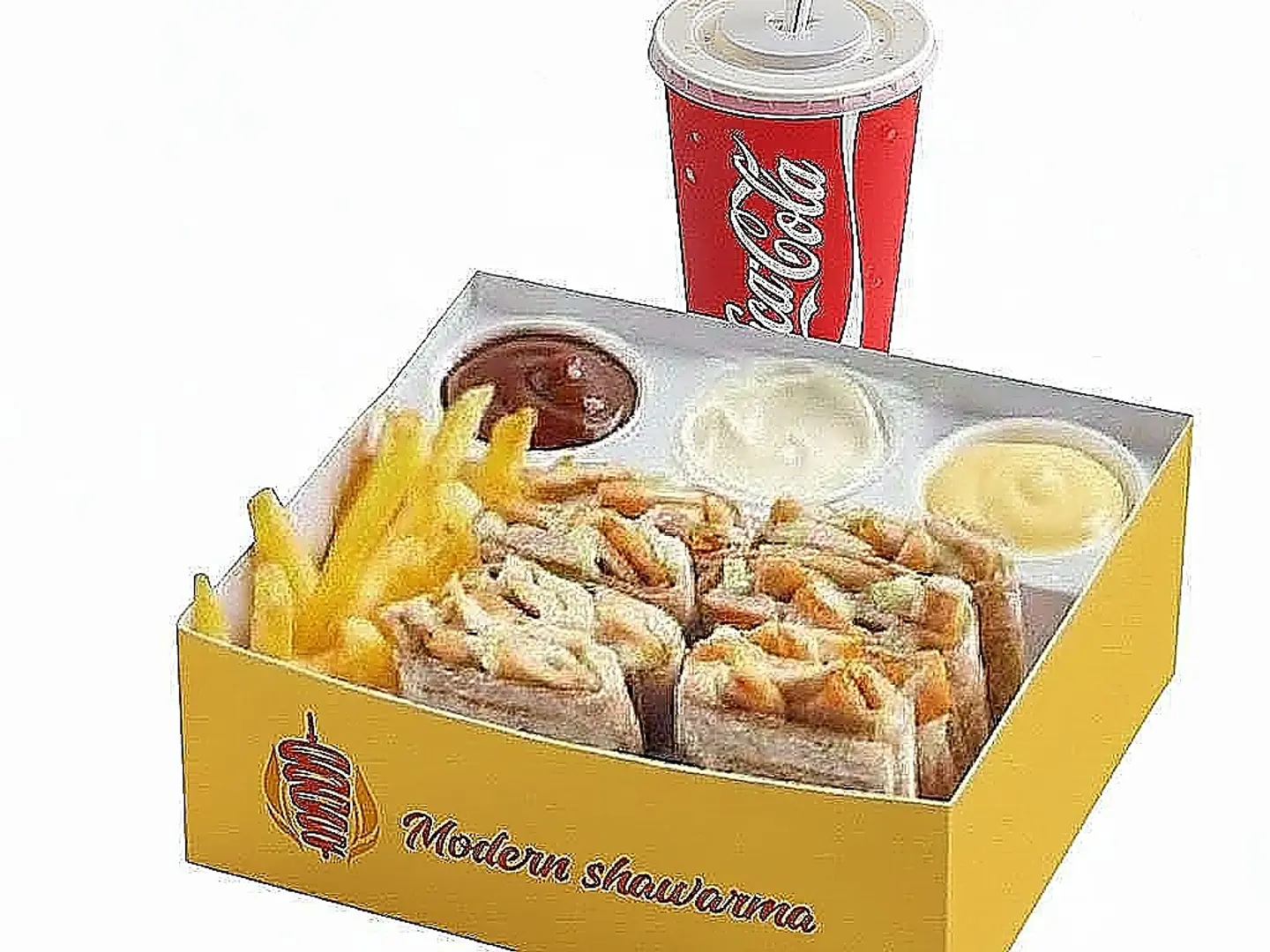 وجبة شاورما عربية