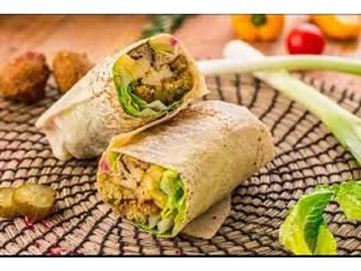 Mixed Falafel Sandwich With Pan Seared