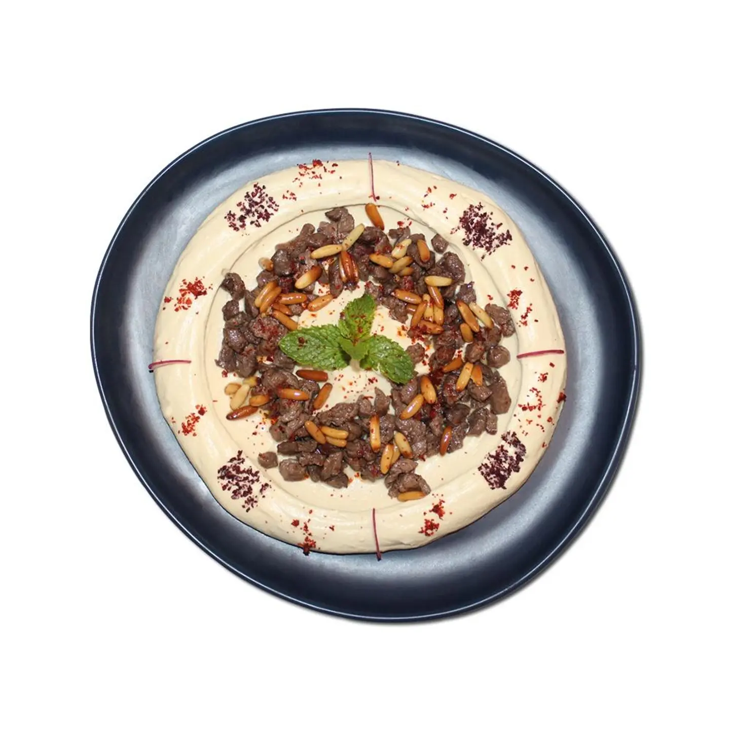 حمص بالكبدة والمكسرات