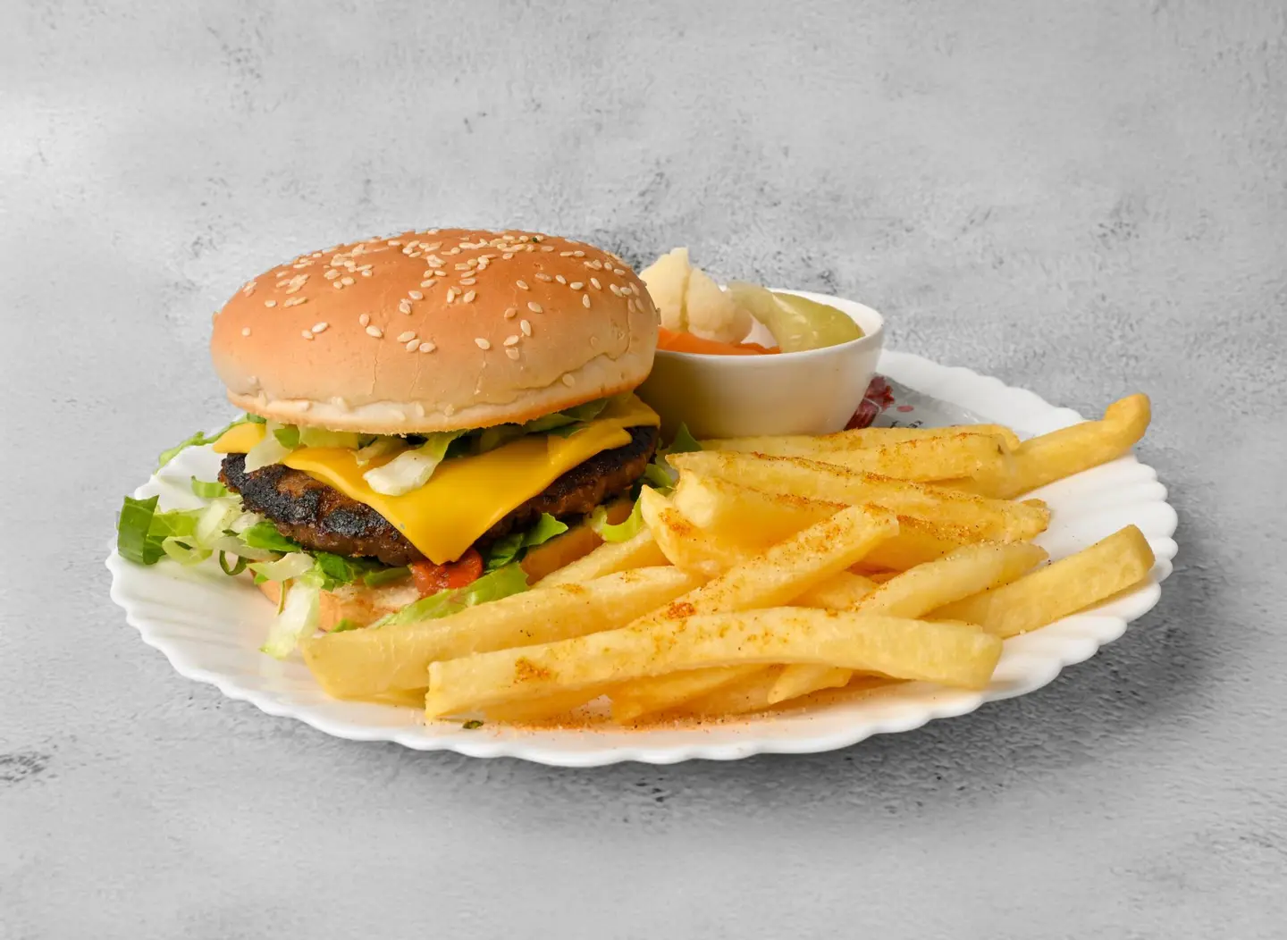 ساندوتش هامبرجر لحم