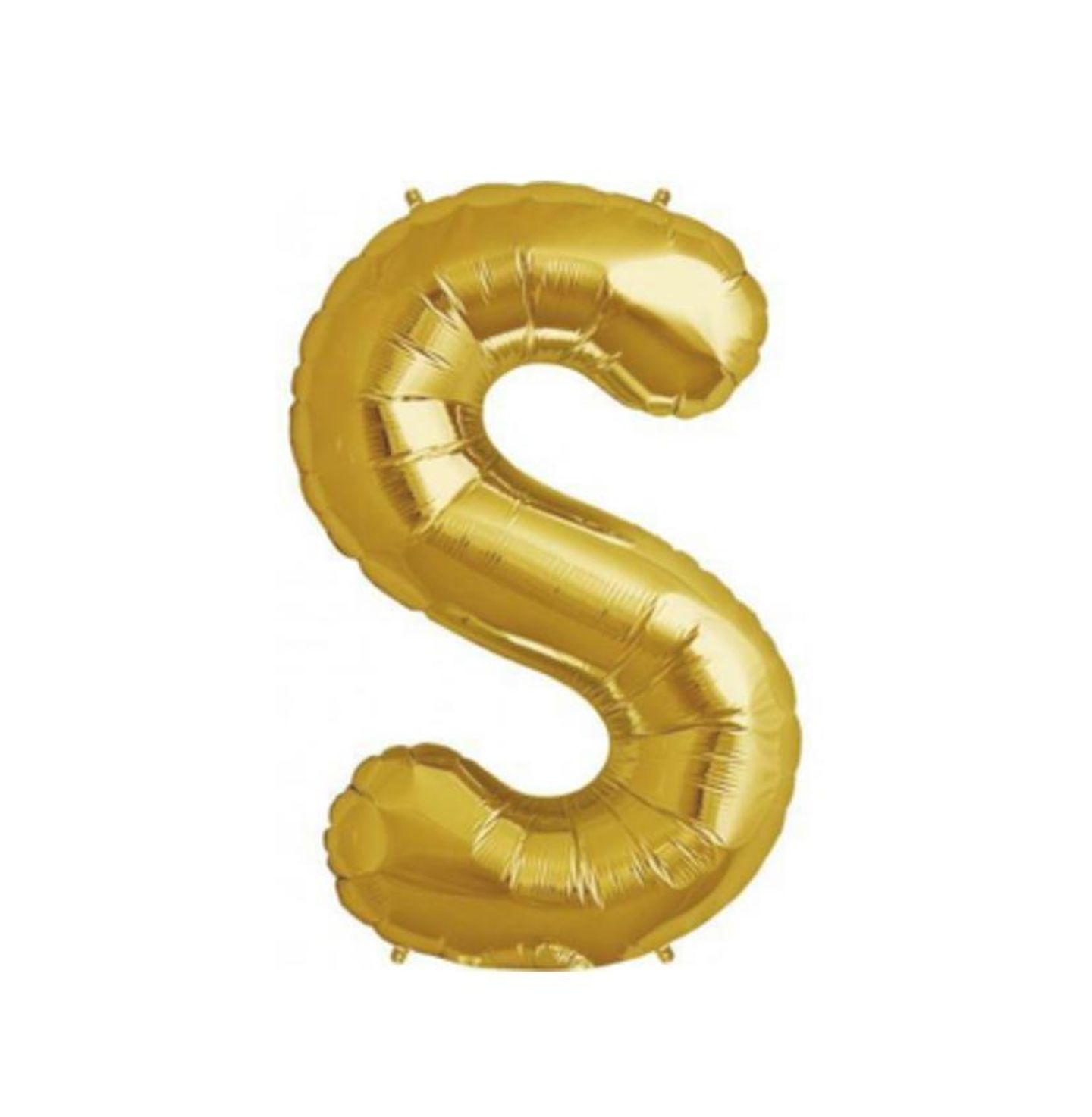 Letter S Gold Balloon