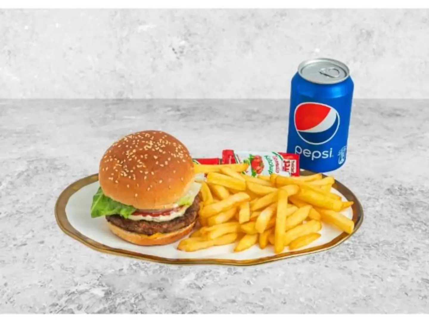 وجبة برجر لحم