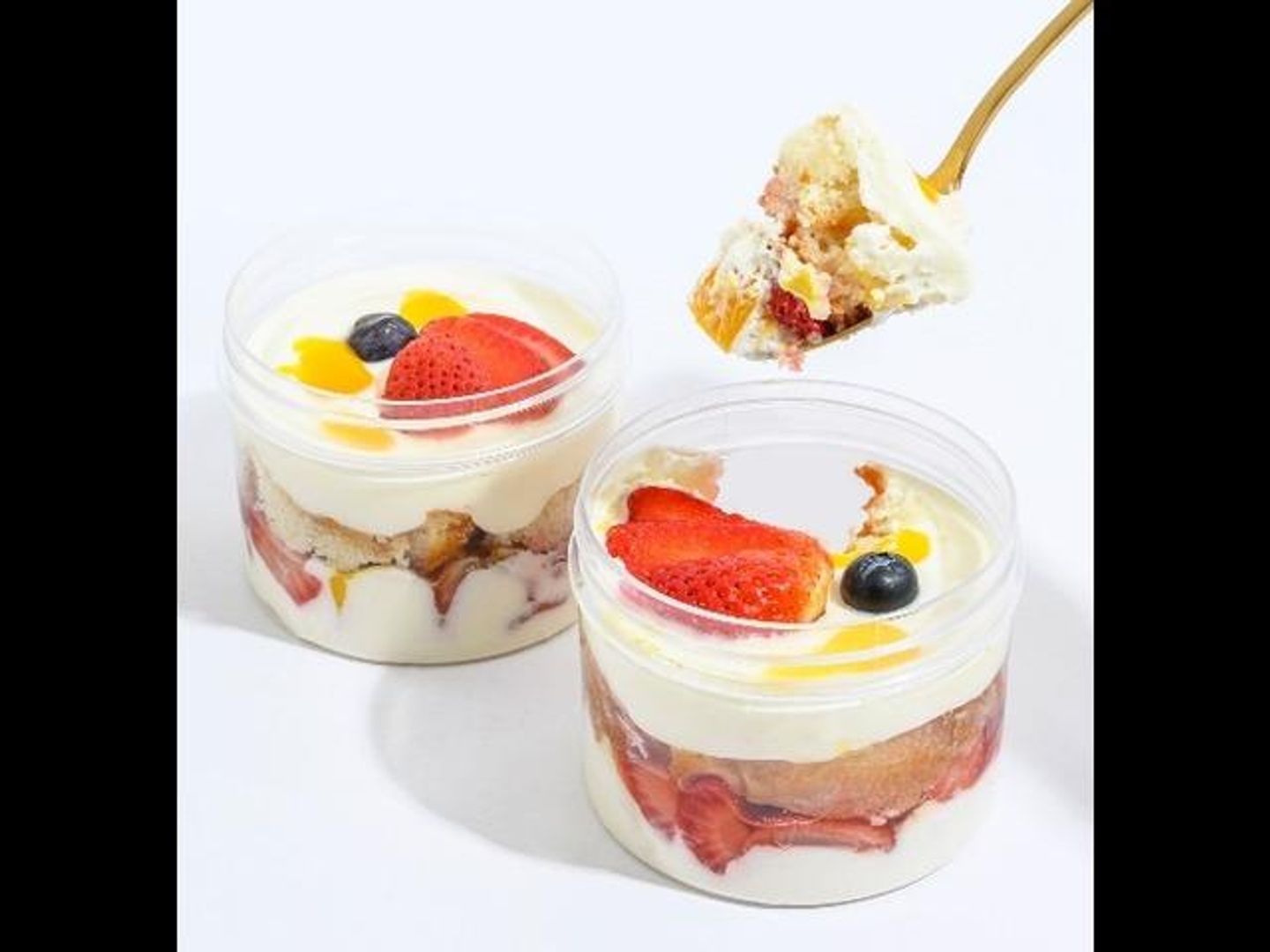 Mango Strawberry Trifle