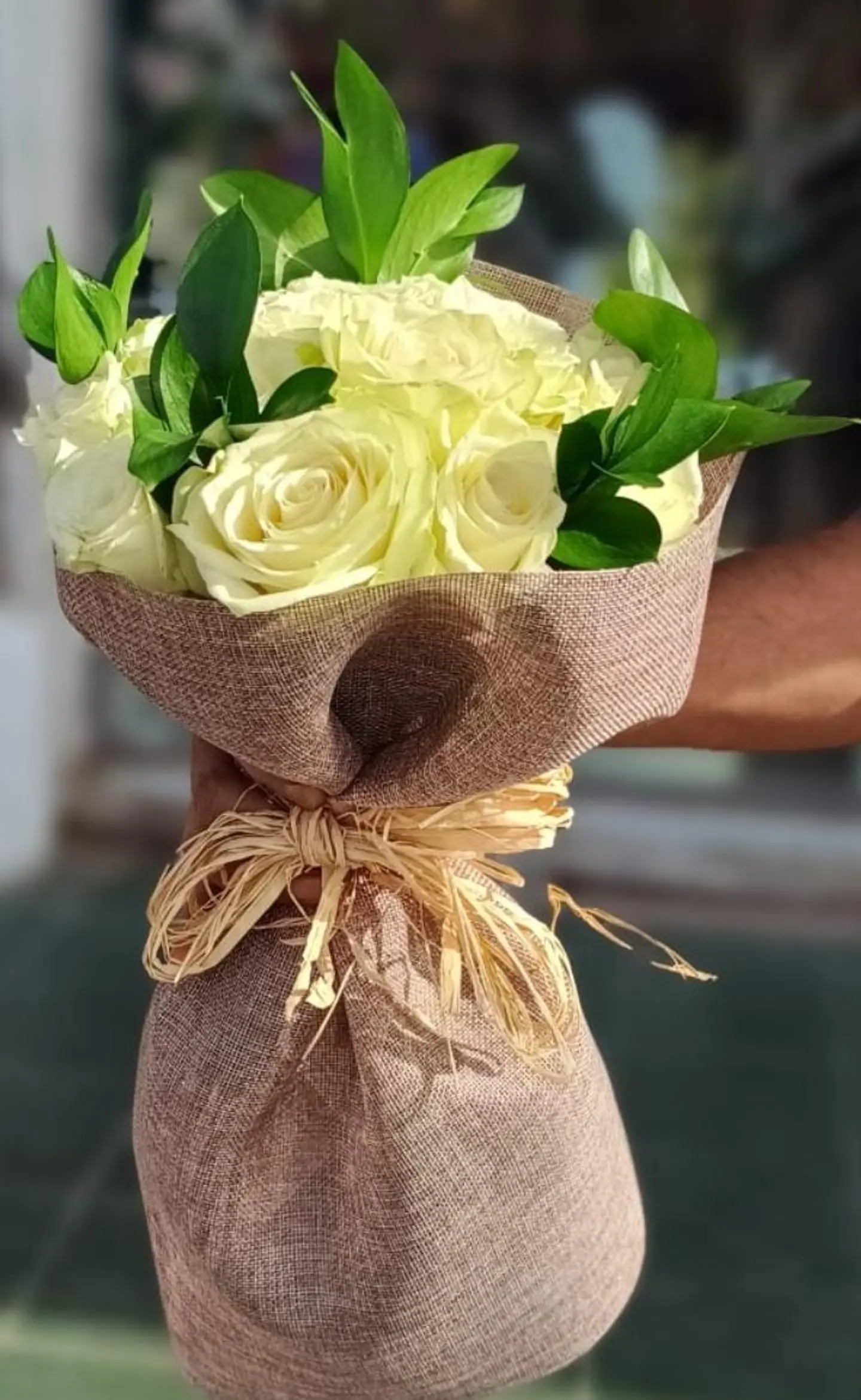 White Round Bouquet