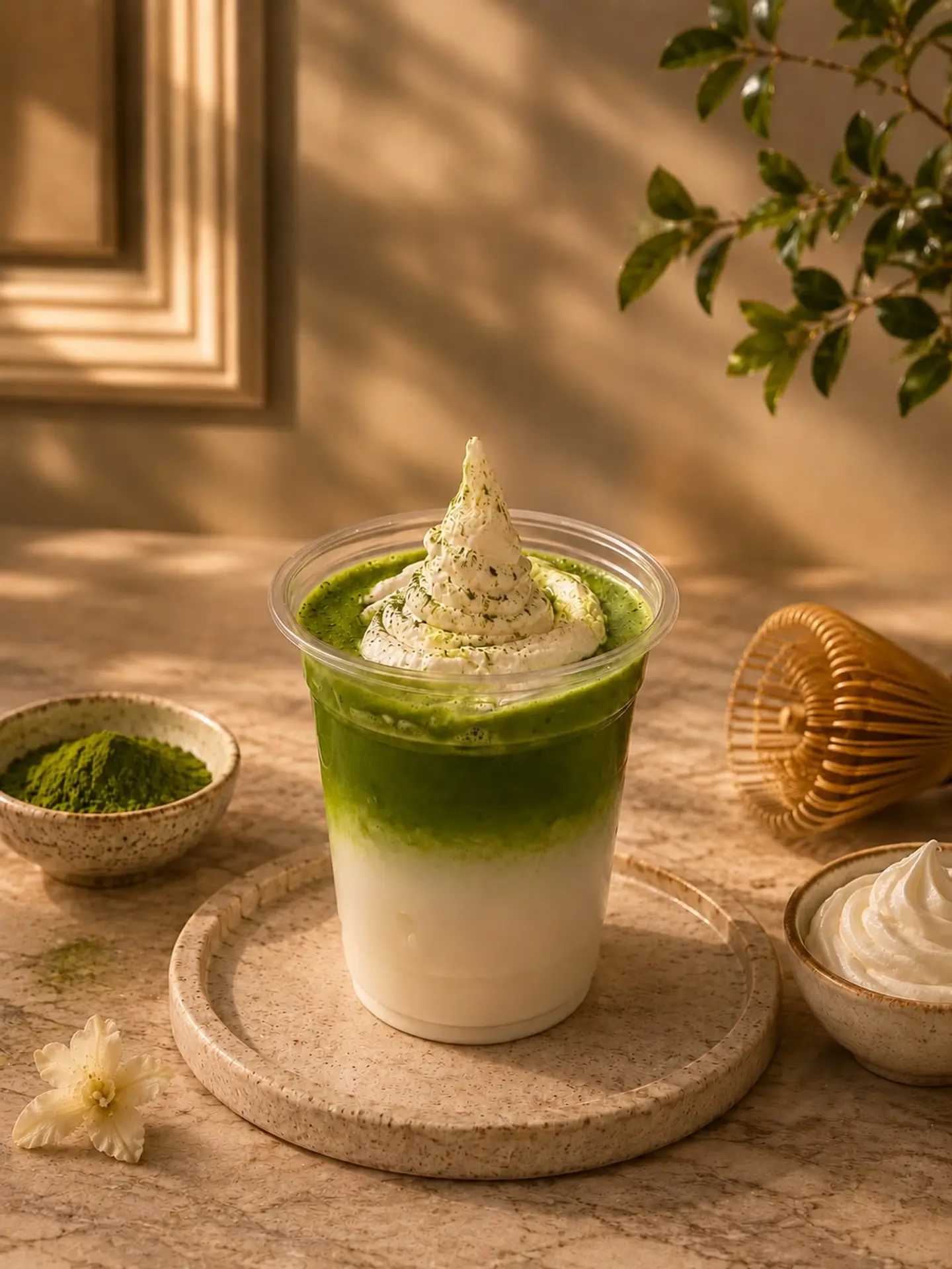 Matcha With Cream