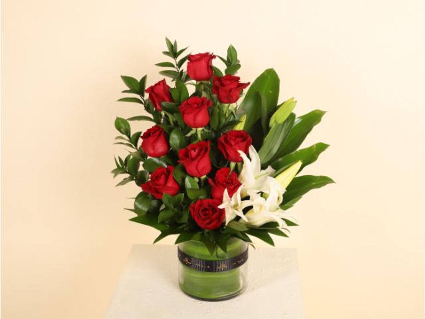 Roses And Massangeana Vase