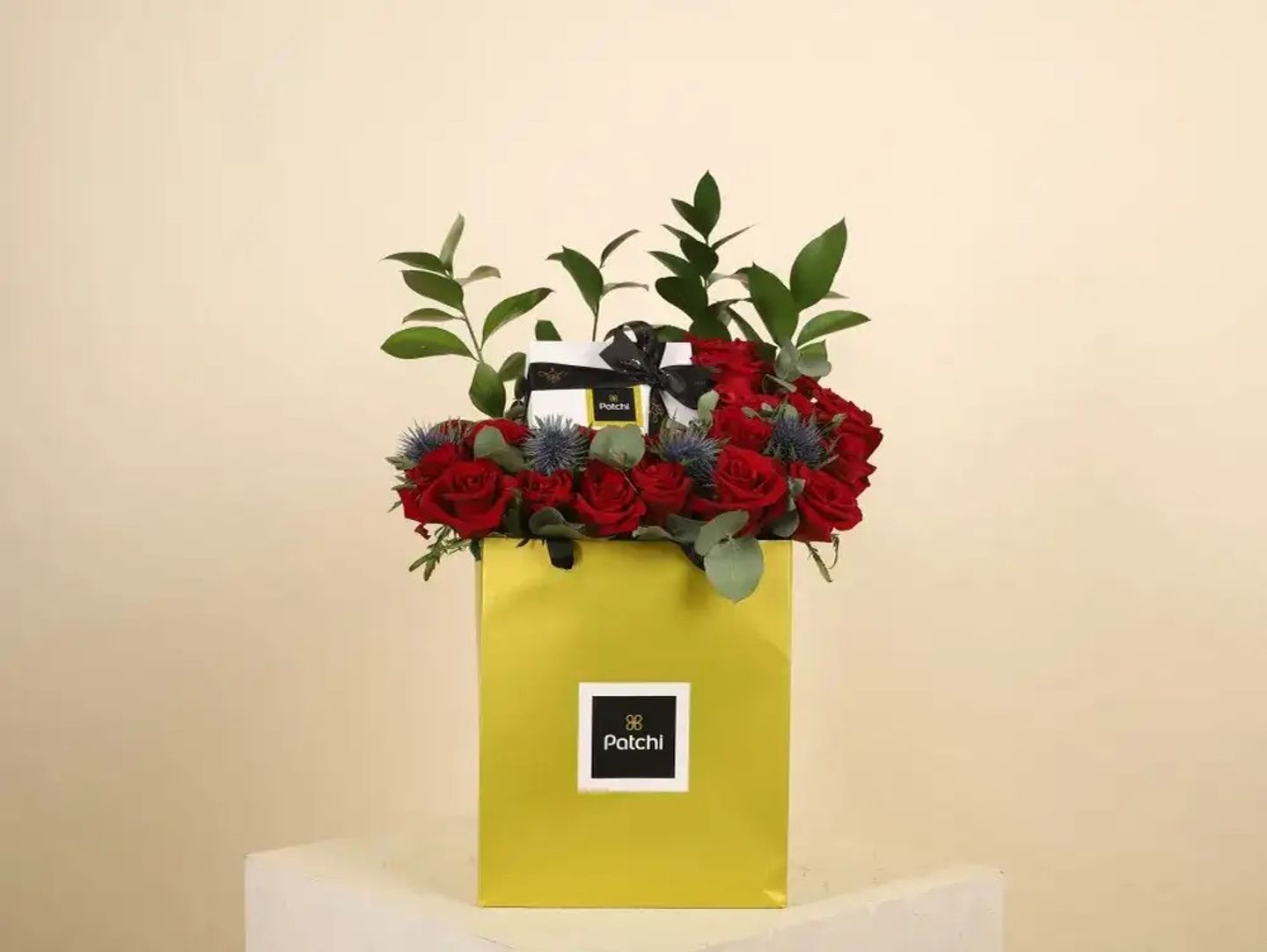 Patchi Chocolate With Red Roses