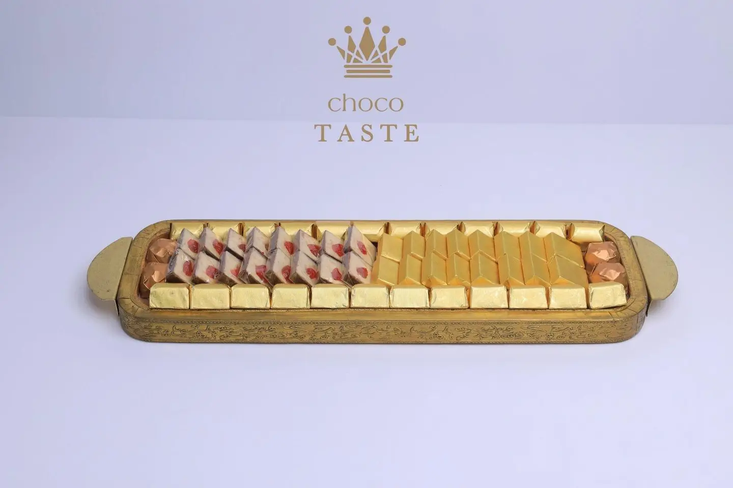 صينية خشب بيضوي