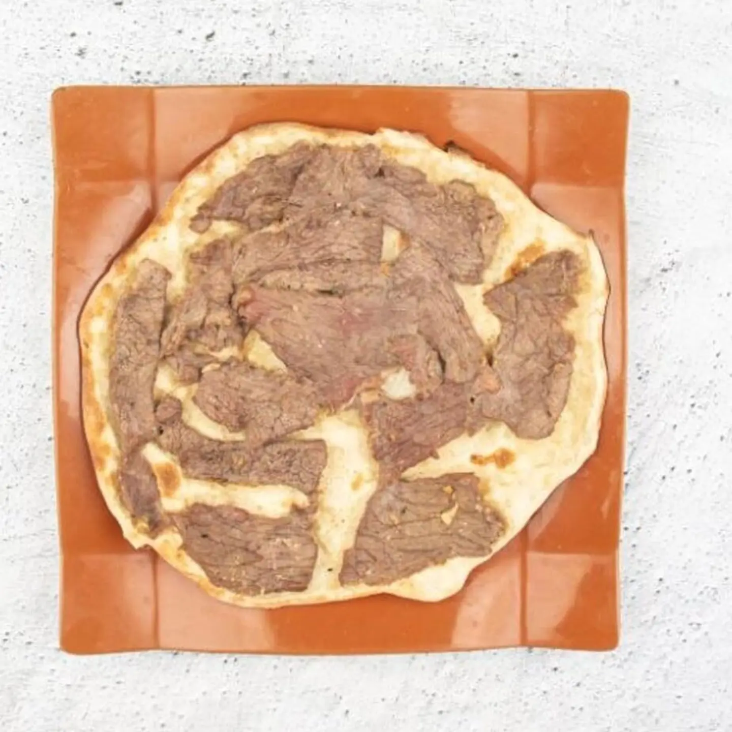 Meat Strips On Dough