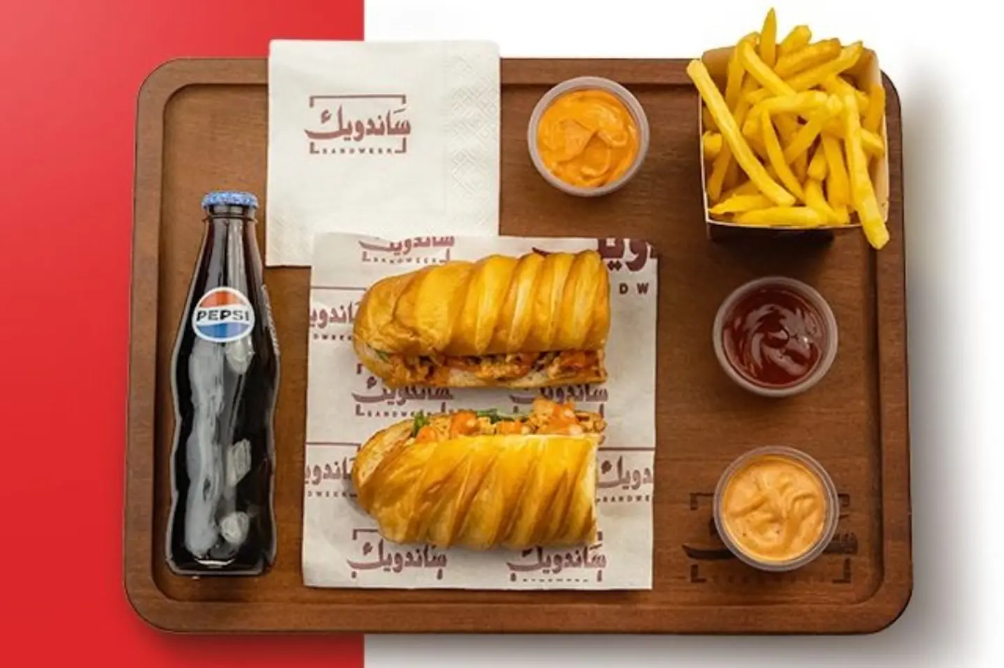 وجبة كومبو ساندويك تندوري دجاج
