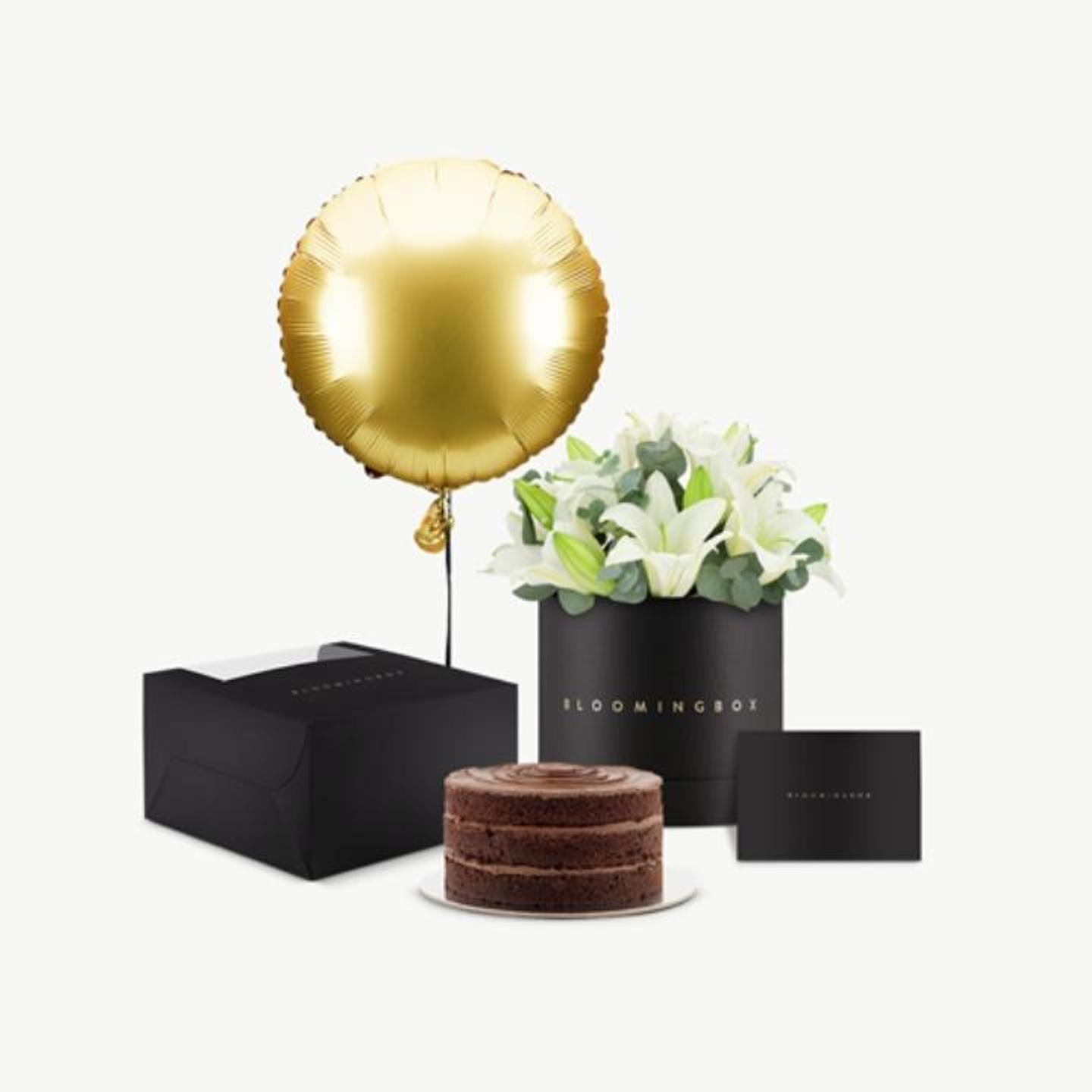 Lilies And Chocolate Fudge Cake Bundle
