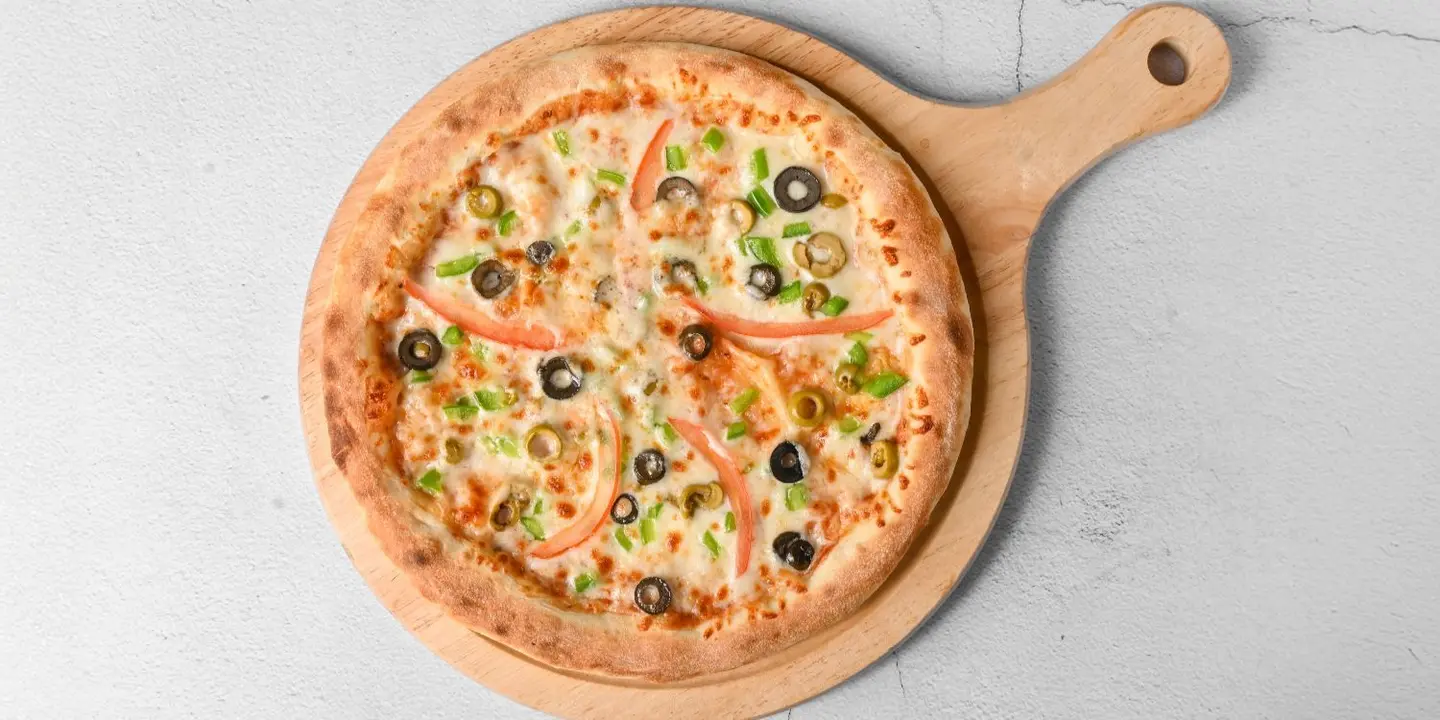 Labneh And Vegetable Pizza