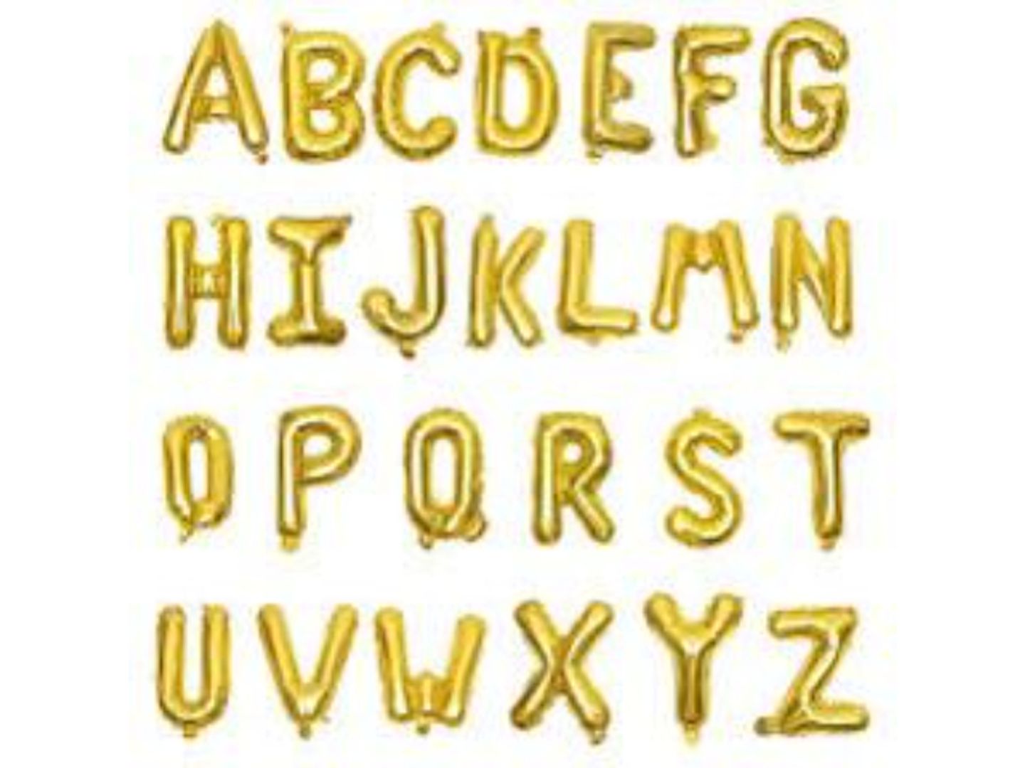 Gold Letter Balloon