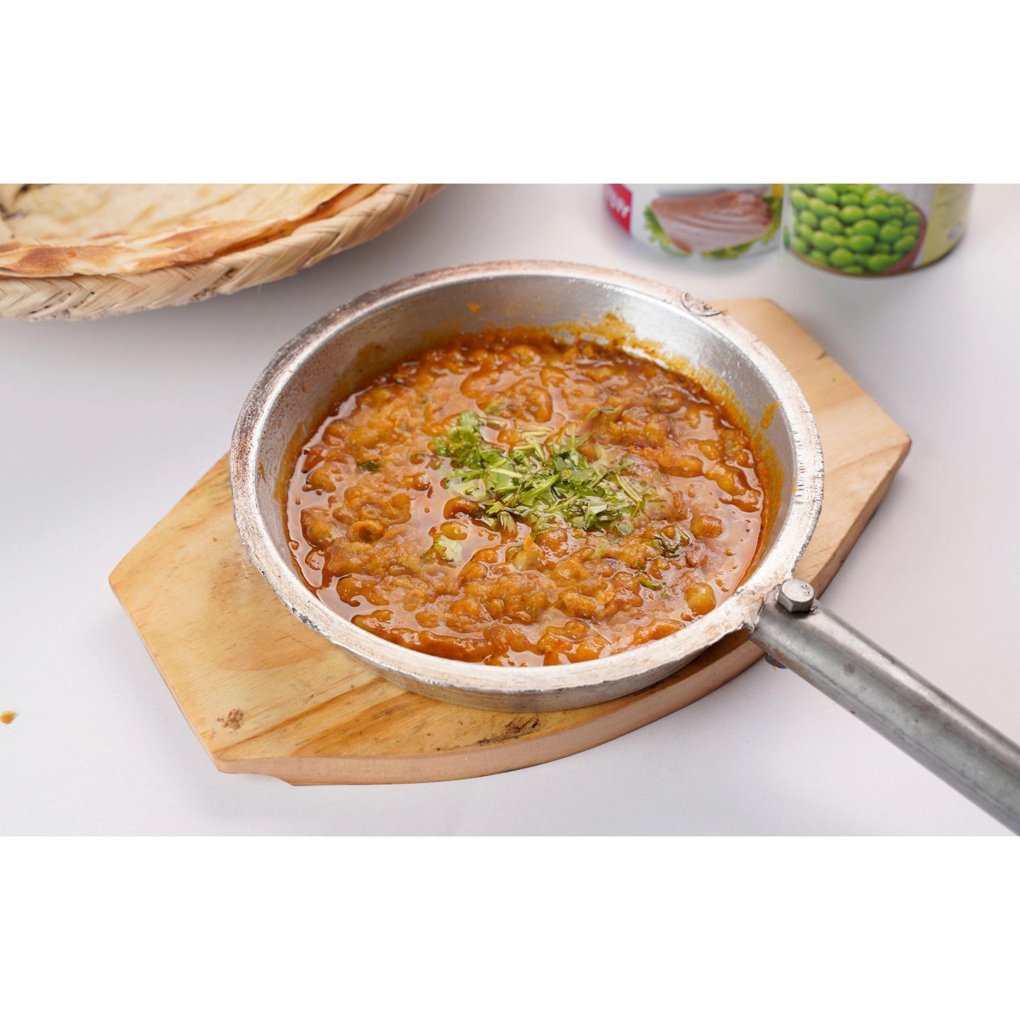 Egg With Lentils On Stone