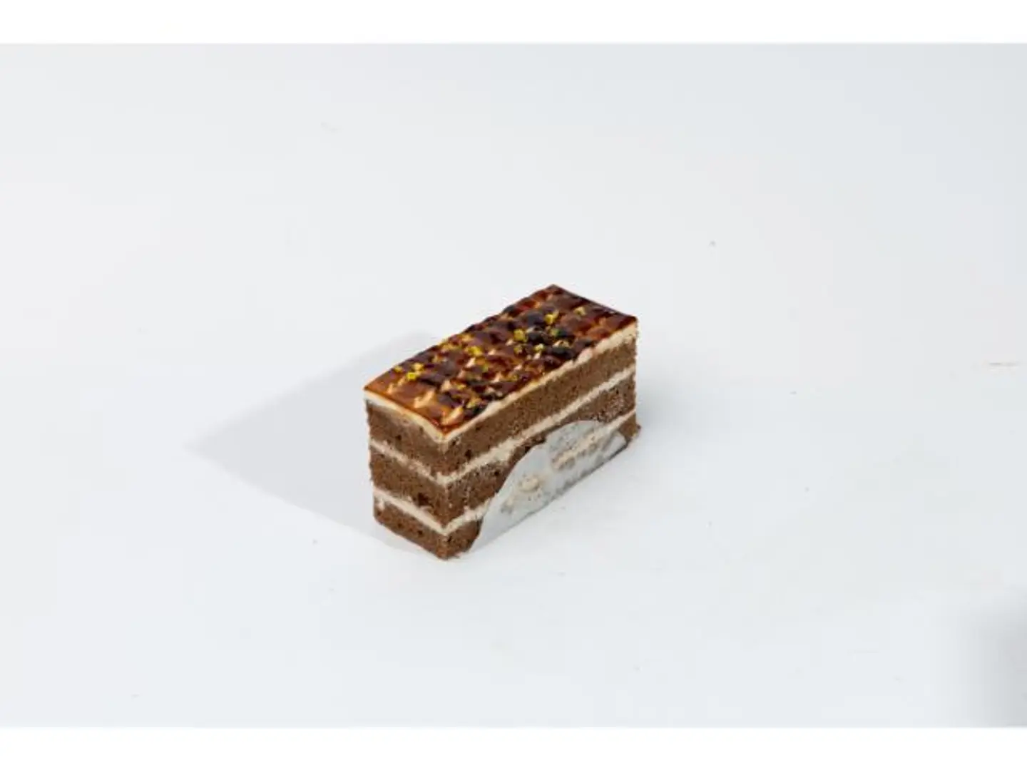Chocolate, Caramel & Nut Gâteau Slice