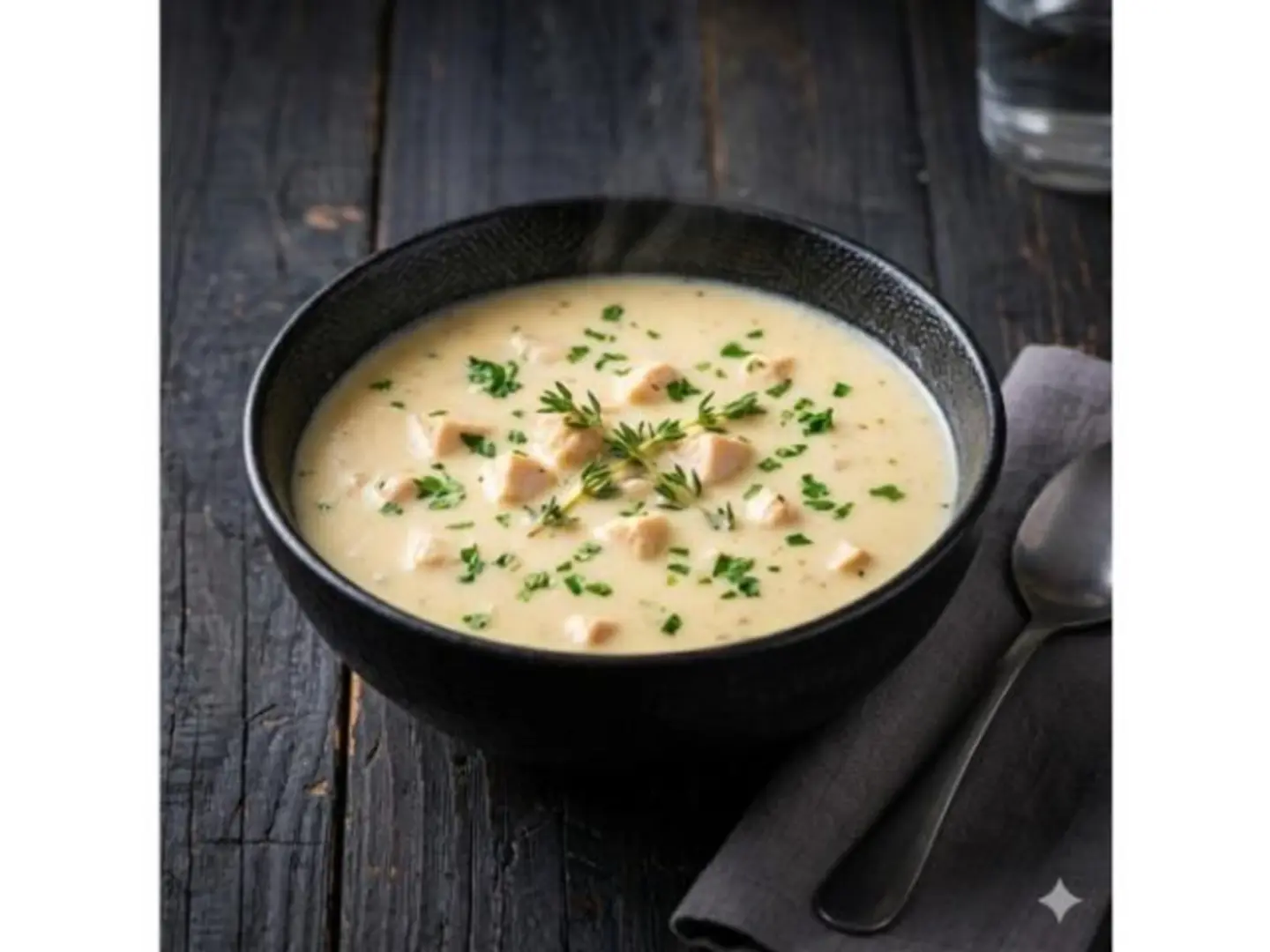 شوربة كريمة دجاج