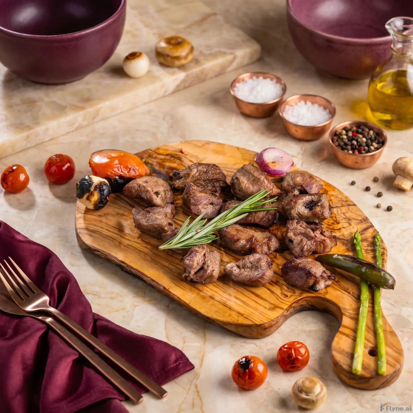 Meat Awsal 4 Skewers