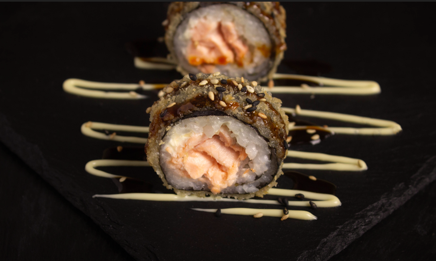 Fried Salmon Maki