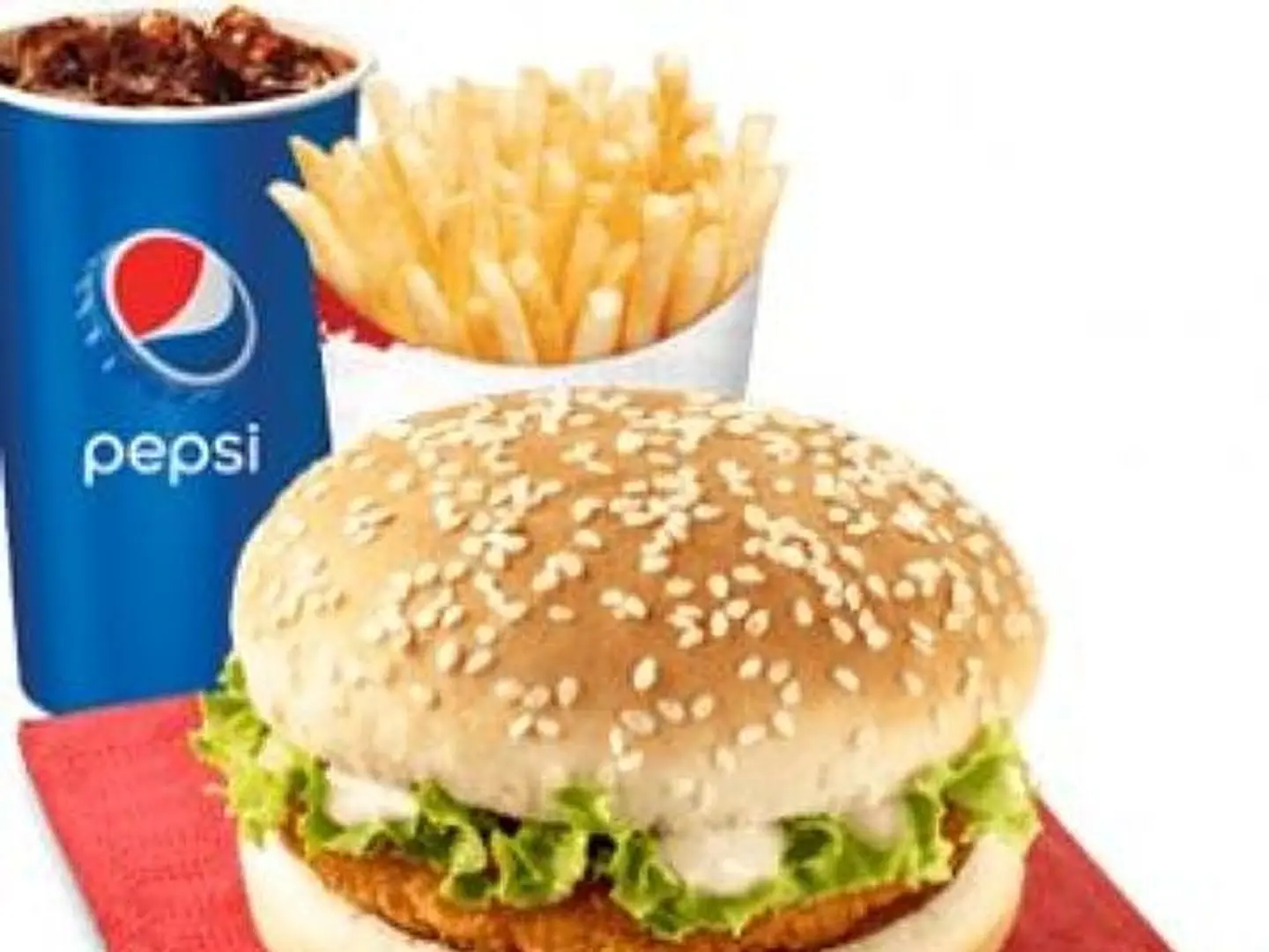 Chicken Burger Meal With Cheese