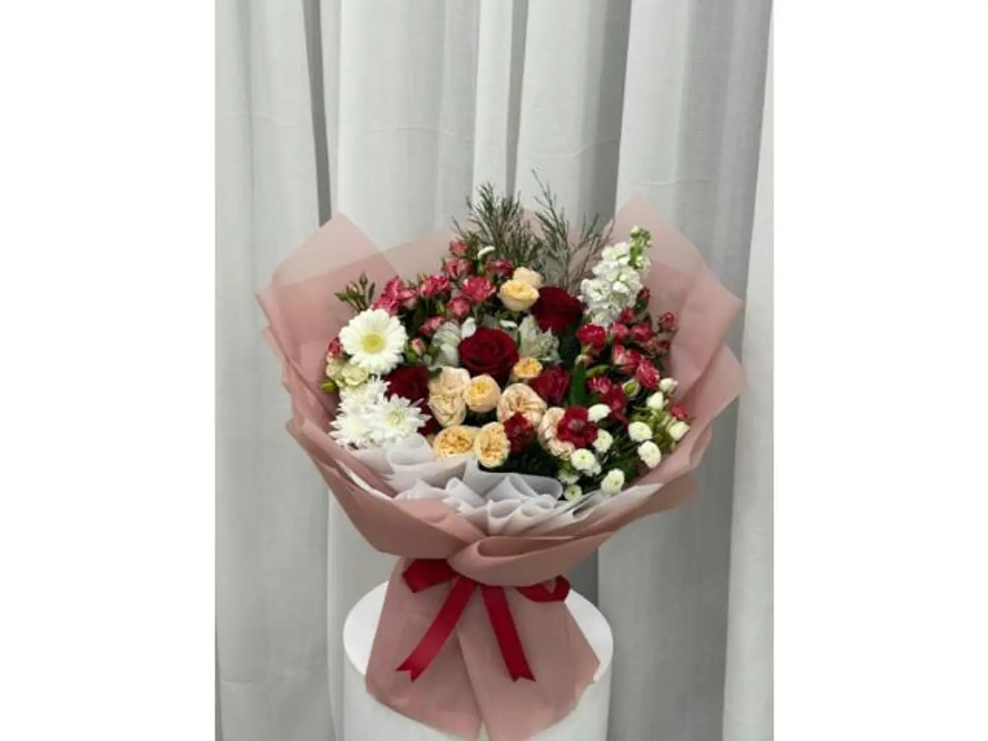 تنسيق باقة ورد مشكله