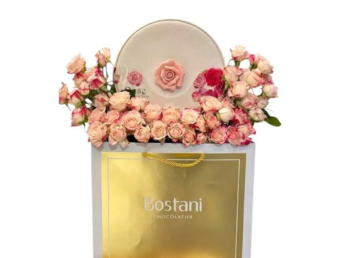 تنسيق وردي مع شوكلاته بستاني