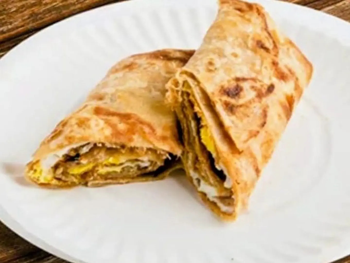 Chapati With Cheese And Eggs