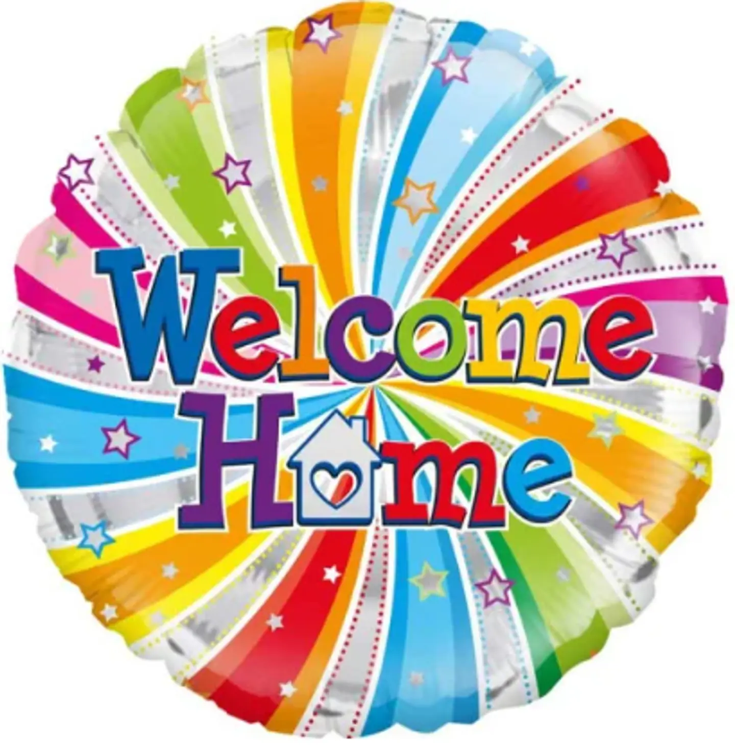 بالون welcome home قصديري هيليوم