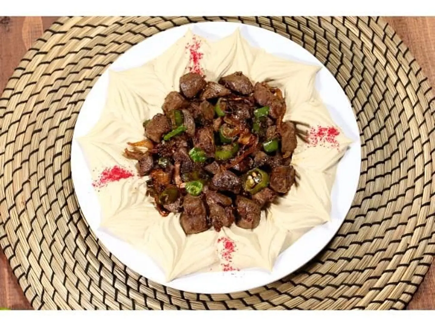 Liver With Chickpeas Platter