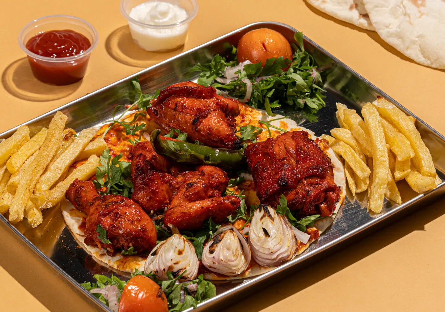 دجاج تندوري مشوي سادة