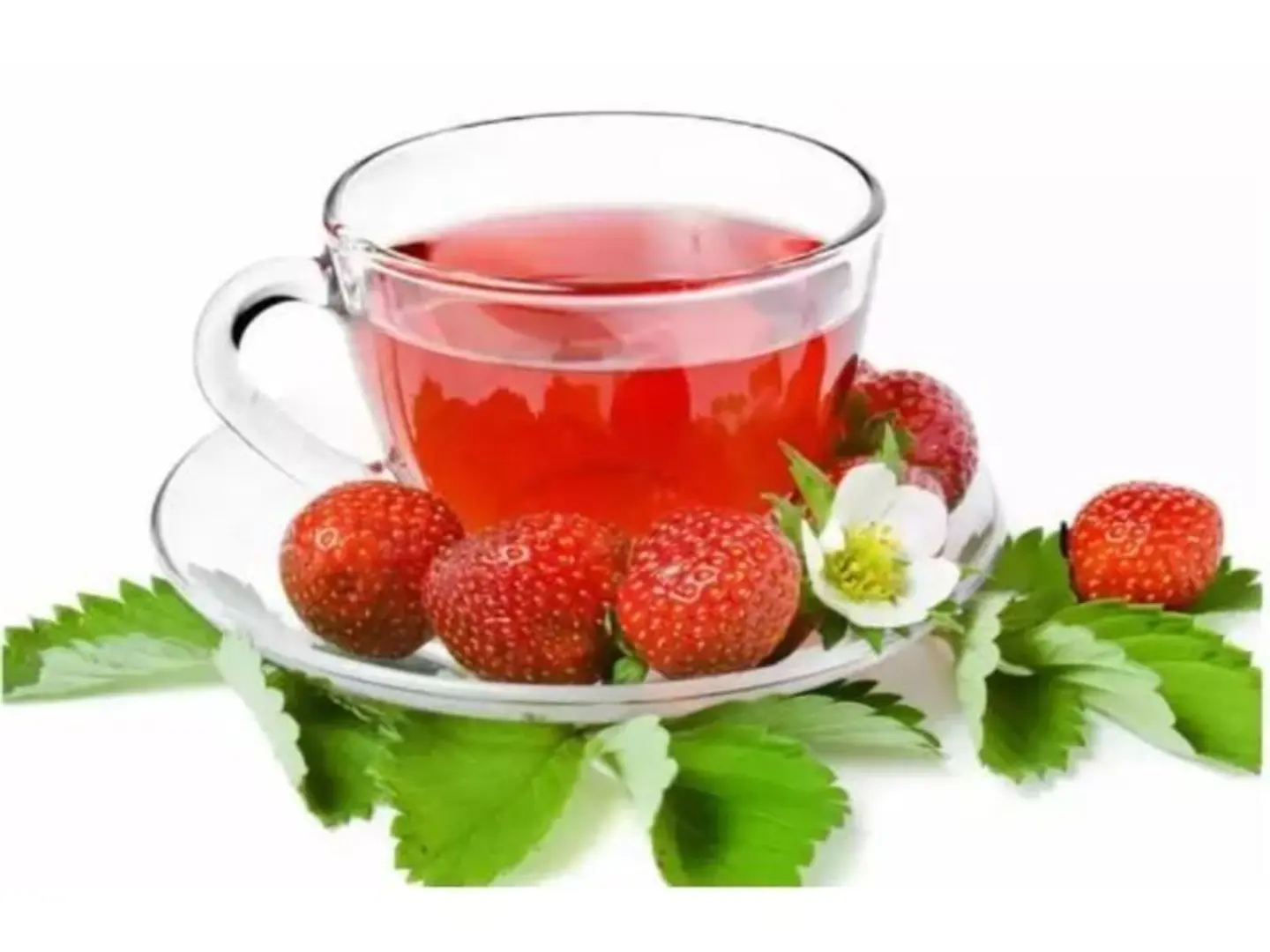 شاي بنكهة الفراولة