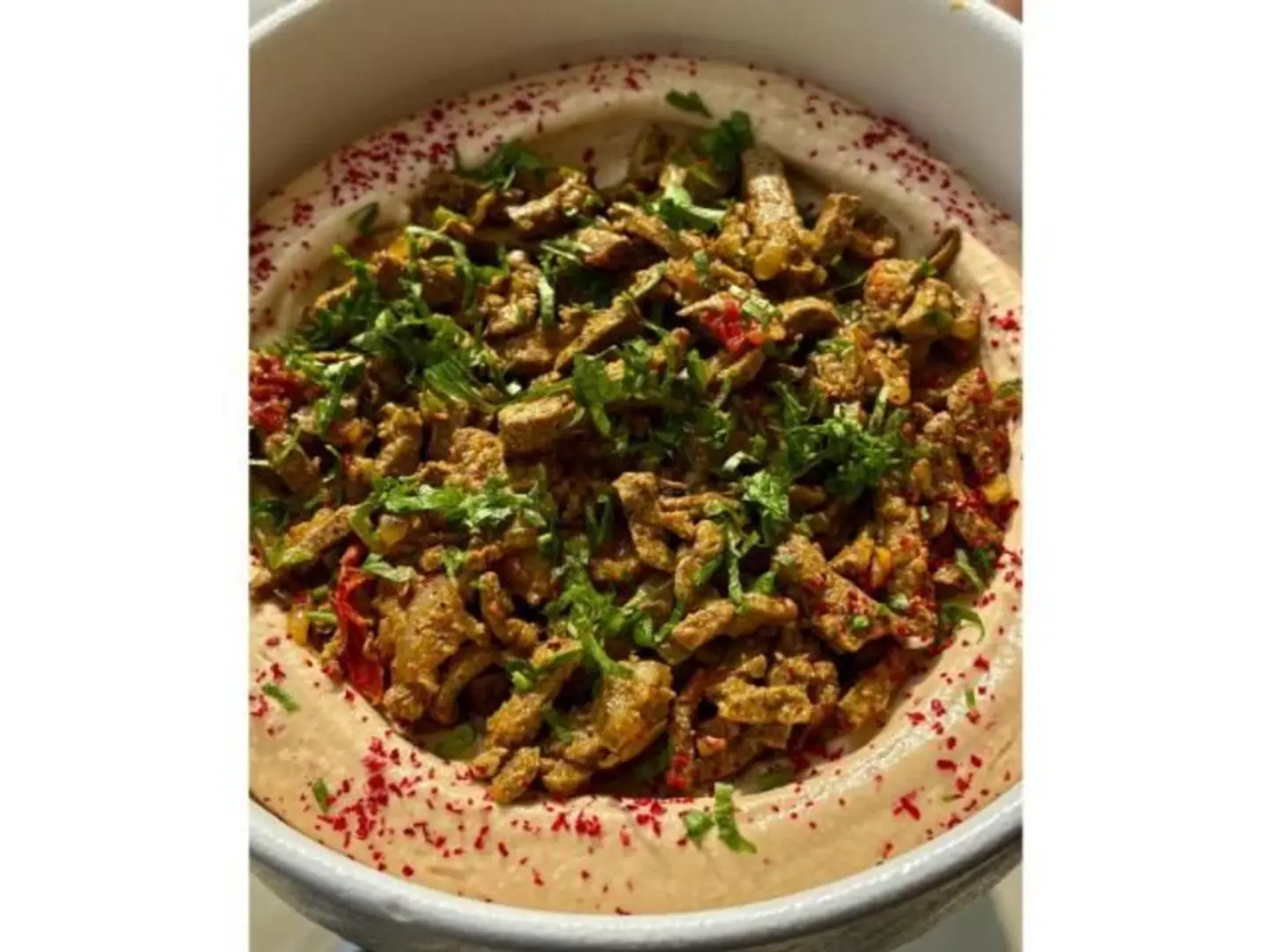 Liver With Hummus