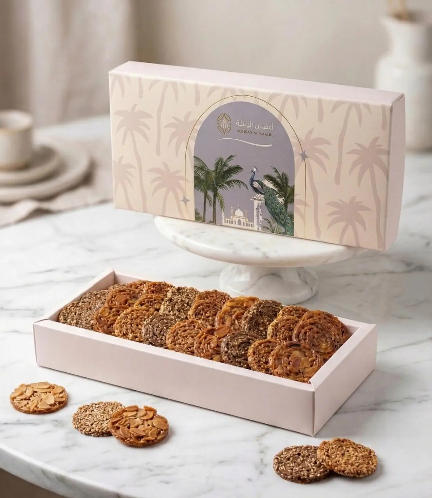 Luxurious Florentine Box With Almonds And Sesame