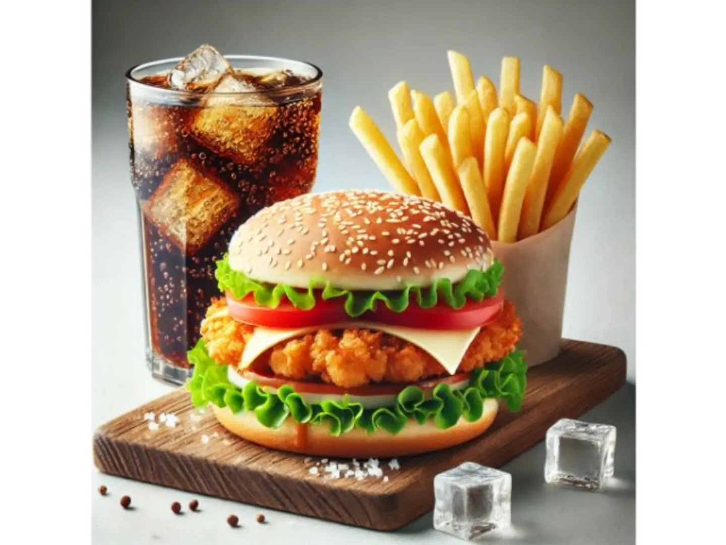 وجبة برجر دجاج