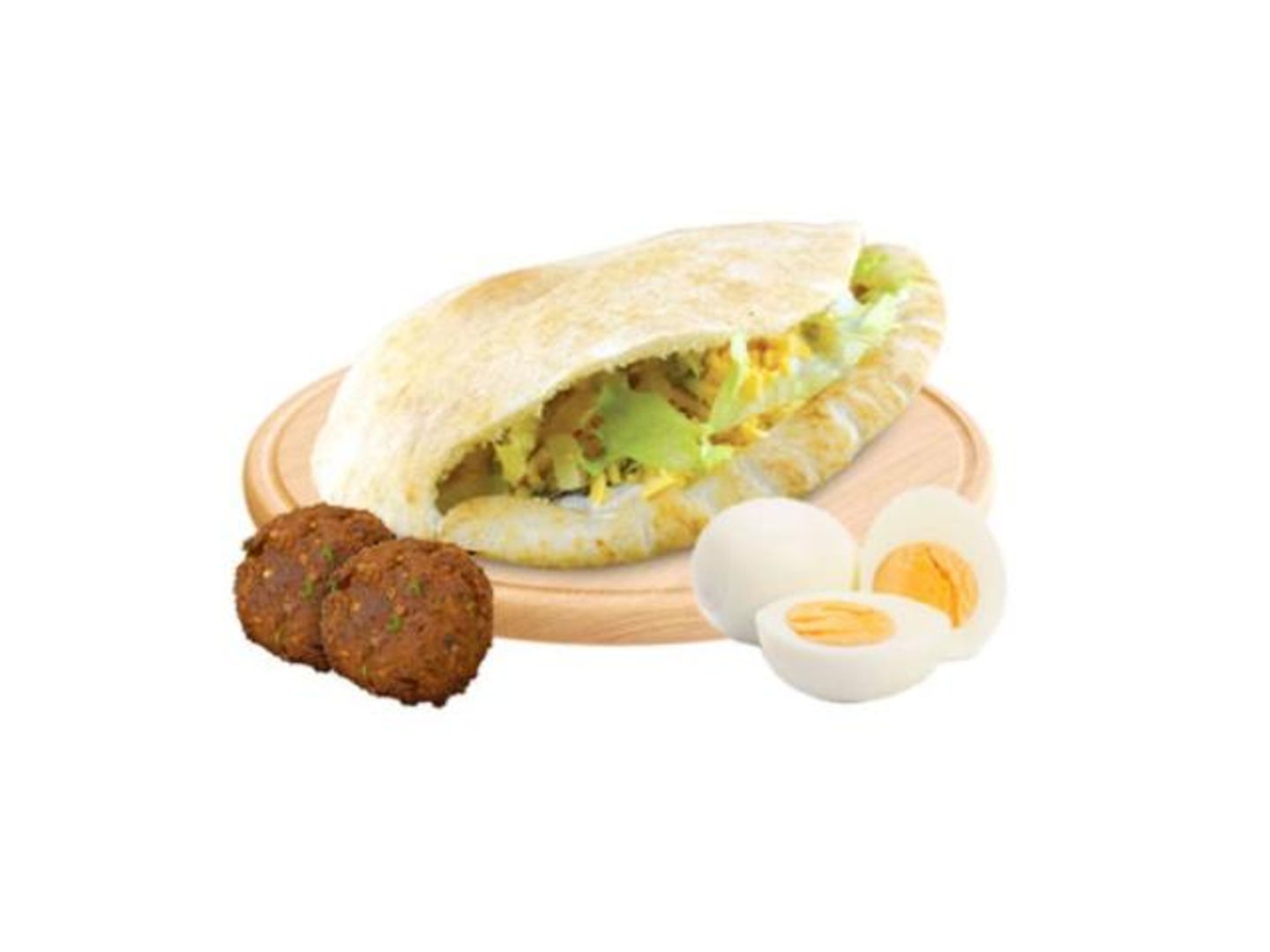 Falafel With Egg Sandwich