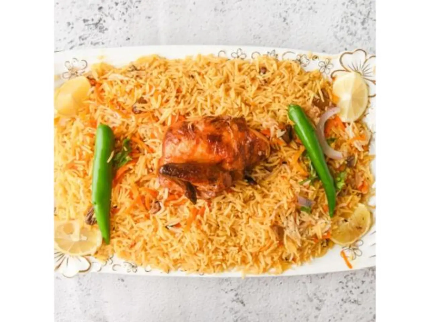 Quarter Roasted Baby Chicken With Rice